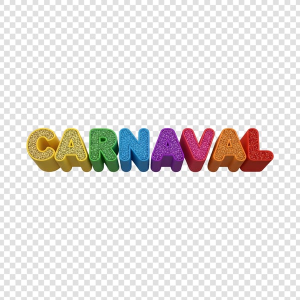TEXTO COLORIDO ESTILIZADO PARA O CARNAVAL COM BRILHO 03