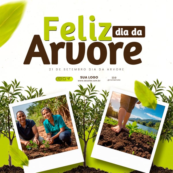 UCT FELIZ DIA DA ARVORE SOCIAL MEDIA PSD EDITVEL