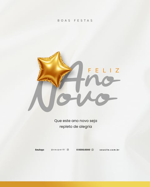 FELIZ ANO NOVO EDITÁVEL PSD 6