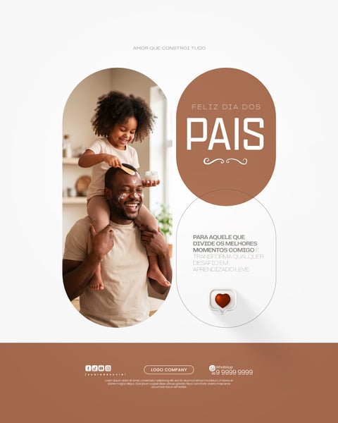 DIA DOS PAIS HOMENAGEM E CAMPANHAS ESPECIAIS SOCIAL MEDIA PSD EDITÁVEL 5