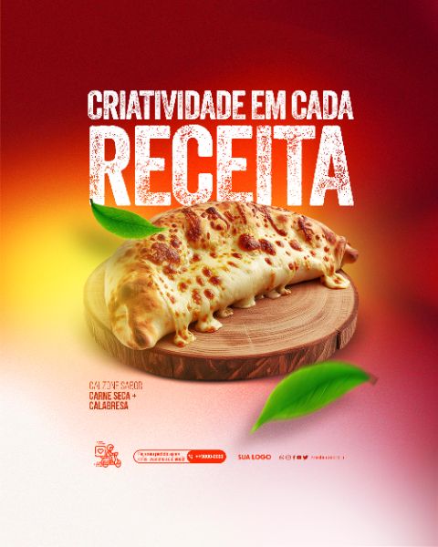 SOCIAL MEDIA - PIZZARIA - CRIATIVIDADE EM CADA RECEITA