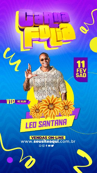 FLYER CARNAFOLIA LÉO SANTANA