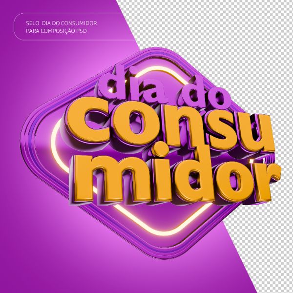 SELO 3D DIA DO CONSUMIDOR