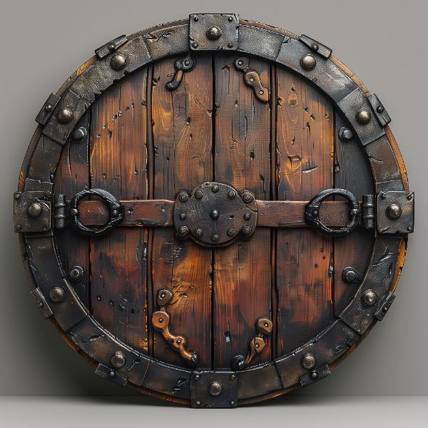 TAMPA DE MADEIRA COM METAL | ESCUDO | PARA COMPOSIÇÃO | BACKGROUND