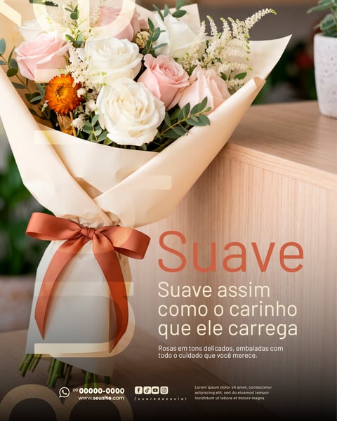 FLORICULTURA SOCIAL MEDIA PSD EDITÁVEL 6
