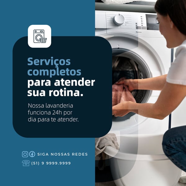 GWK LAVANDERIA SERVIÇOS COMPLETOS FEED PSD EDITÁVEL