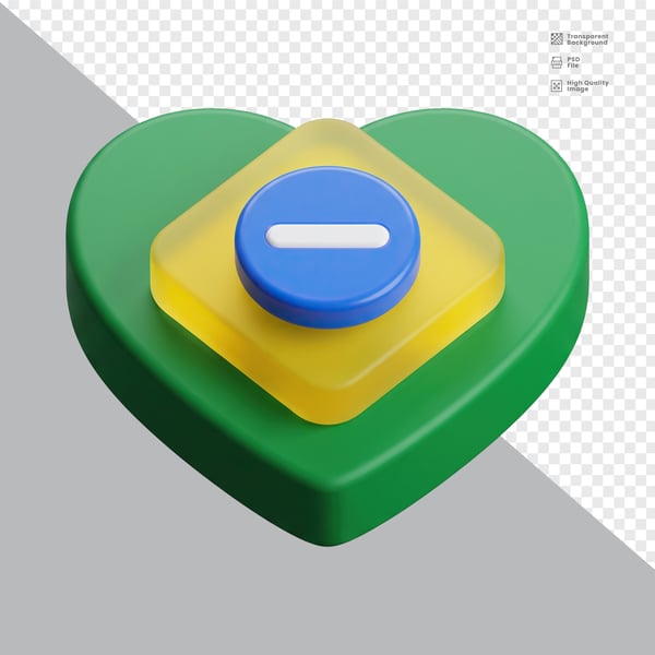 ELEMENTO 3D PARA COMPOSIÇÃO BRASIL PNG 019