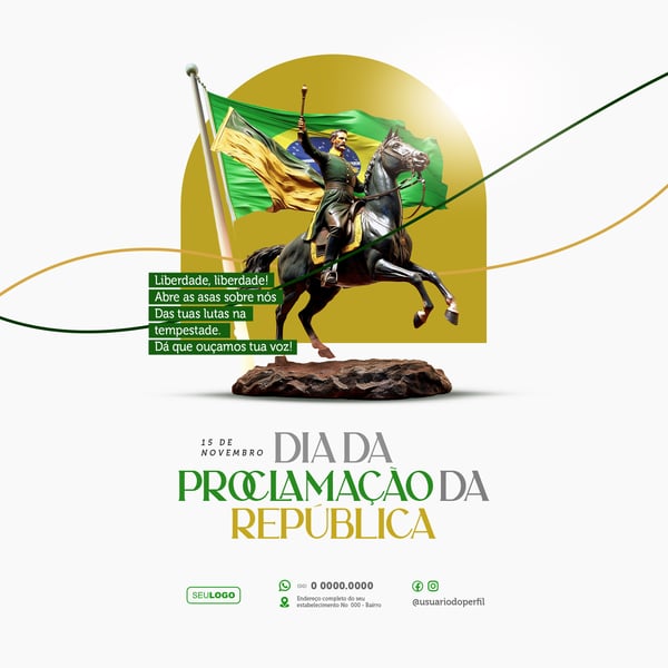 SOCIAL MEDIA PROCLAMAÇÃO DA REPÚBLICA 15 DE NOVEMBRO