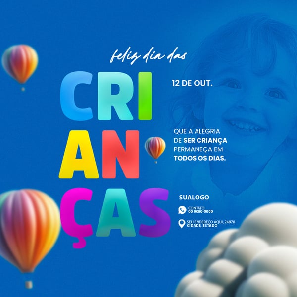 HZB FELIZ DIA DAS CRIANÇAS 12 DE OUTUBRO 2