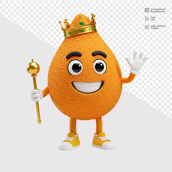 MASCOTE 3D COXINHA 8