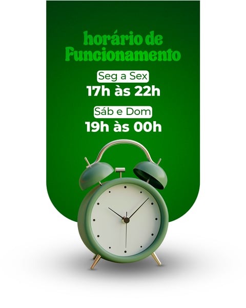 SOCIAL MEDIA PIZZARIA HORÁRIO DE FUNCIONAMENTO