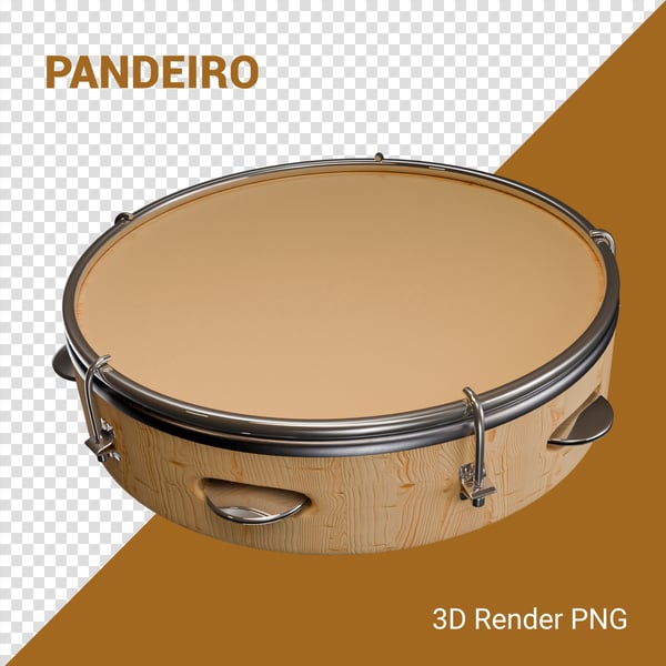 YLY PANDEIRO 3D RENDER PNG PARA COMPOSIÇÃO (23)