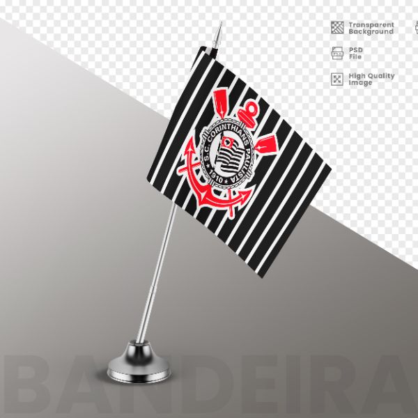 ELEMENTO PARA COMPOSIÇÃO BANDEIRA CORINTHIANS