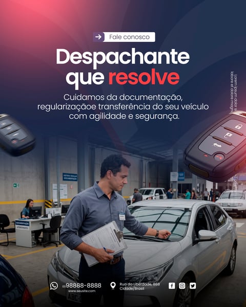 DESPACHANTE VEICULAR SOCIAL MEDIA PSD EDITÁVEL 3
