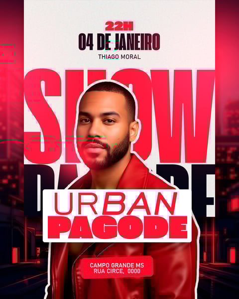 FLYER EVENTO SHOW URBAN PAGODE PSD FEED 27
