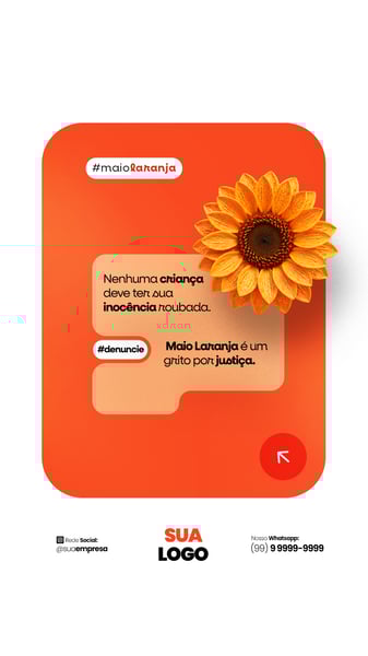 MAIO LARANJA - 18 DE MAIO - DIA NACIONAL DE COMBATE AO ABUSO E À EXPLORAÇÃO SEXUAL INFANTIL