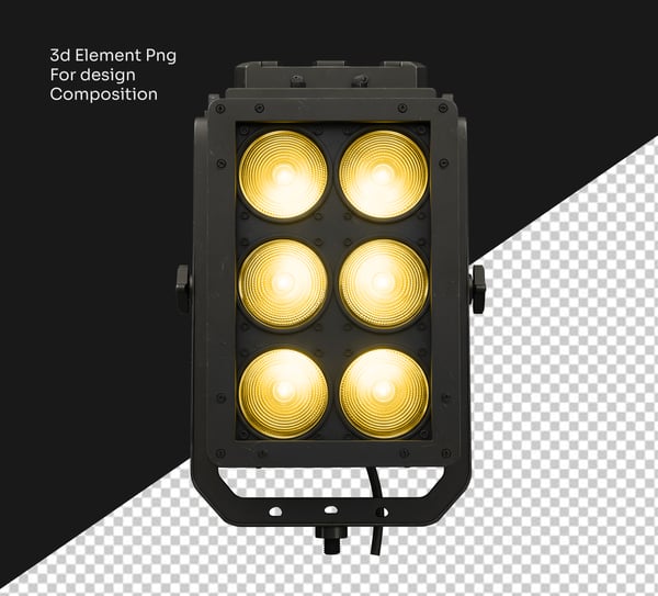 REFLETORES DE PALCO PNG PARA COMPOSIÇÃO DE DESIGN