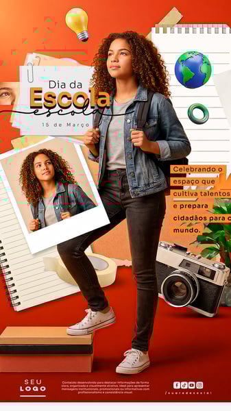 DIA DA ESCOLA 15 DE MARÇO STORY SOCIAL MEDIA PSD EDITÁVEL 3