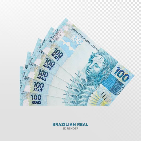 NOTAS DE 100 REAIS ELEMENTO 3D REALISTA