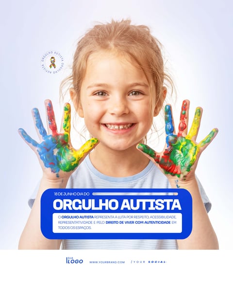 DIA DO ORGULHO AUTISTA 18 DE JUNHO SOCIAL MEDIA PSD EDITÁVEL 2