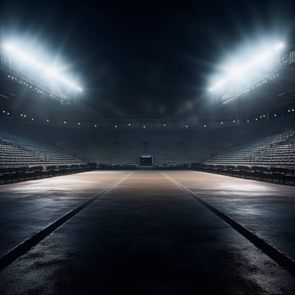 IMAGEM DE ESTADIO COM LUZES PARA COMPOSIÇÃO