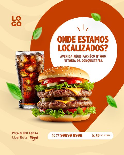 SOCIAL MEDIA FAST FOOD - HAMBURGUERIA HAMBÚRGUER | BURGER