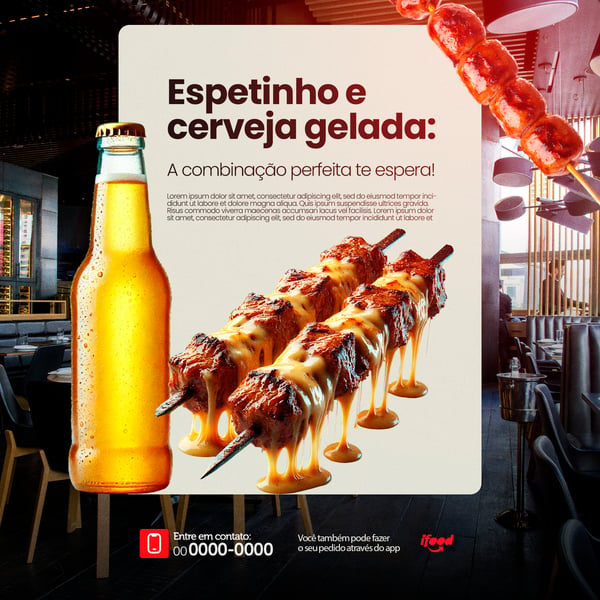 ESPETINHO - CERVEJA GELADA