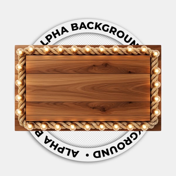 TAMPA DE MADEIRA COM LUZES EM VOLTA E UMA CORDA RETANGULAR AO CENTRO 03