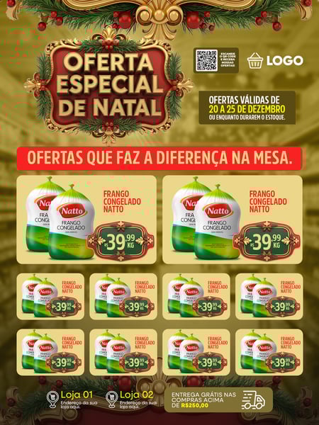 ENCARTE OFERTA ESPECIAL DE NATAL PSD EDITÁVEL
