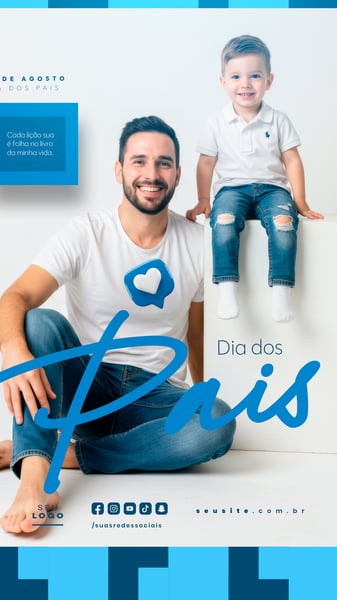 DIA DOS PAIS AGOSTO SOCIAL MEDIA POST EDITÁVEL STORY 15