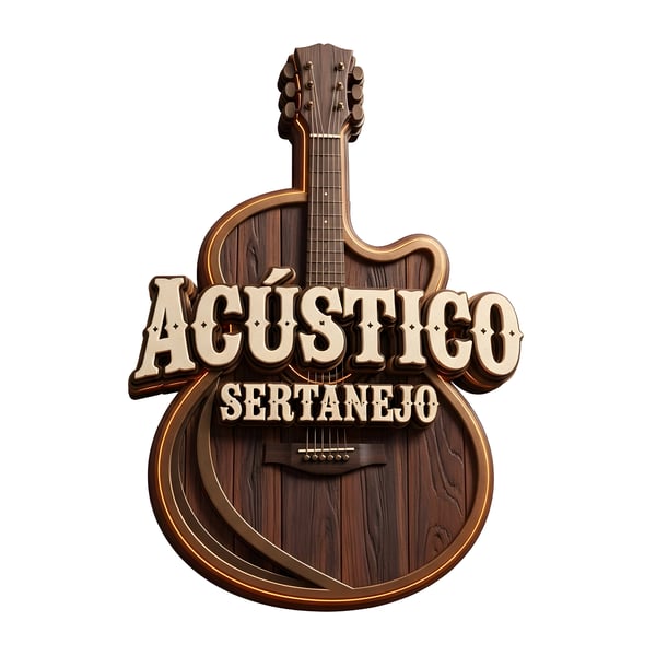 SELO 3D SERTANEJO VIOLÃO DE MADEIRA ACÚSTICO SERTANEJO 07