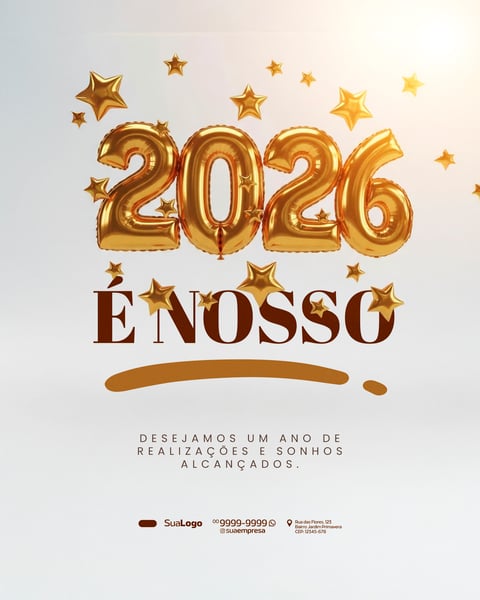 FEED FELIZ ANO NOVO 4 SOCIAL MEDIA PSD EDITÁVEL