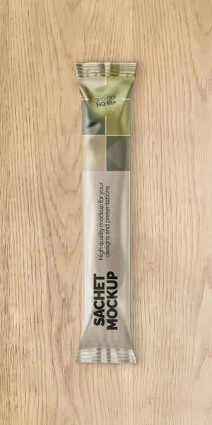 SACHÊ PSD EDITÁVEL MOCKUP