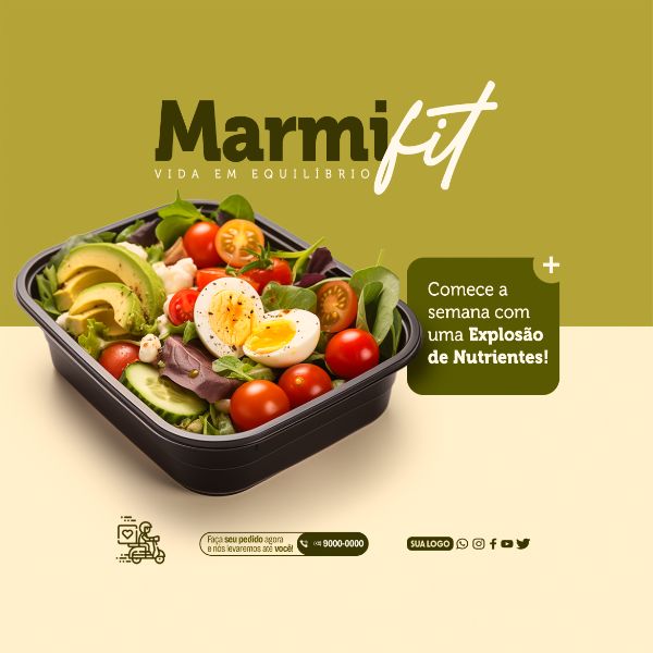 SOCIAL MEDIA - MARMITARIA FIT - EXPLOSÃO DE NUTRIENTES