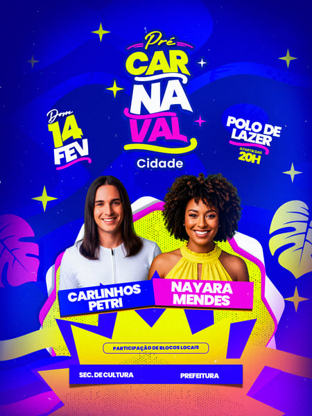 FLYER PRÉ CARNAVAL EVENTO ARTISTA