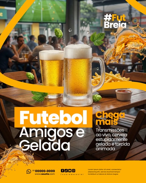 Bar e Boteco SOCIAL MEDIA PSD EDITÁVEL 6