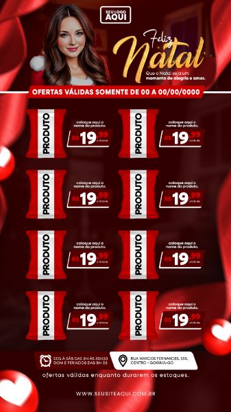 STORY | TABLÓIDE | FOLHETO | FELIZ NATAL | PSD EDITÁVEL