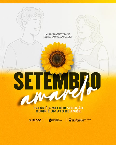 SETEMBRO AMARELO VOCÊ NÃO ESTÁ SOZINHO 1