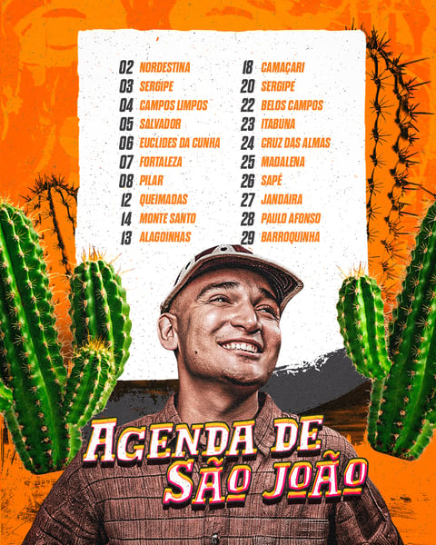 38 AGENDA SHOWS SÃO JOÃO