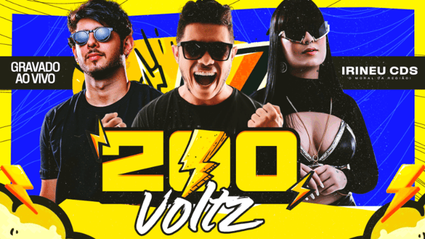 FLYER THUMB CAPA CD BANNER YOUTUBE 200 VOLTZ PSD EDITÁVEL