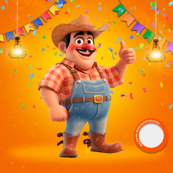 MASCOTES DE FESTA JUNINA MODELO 09