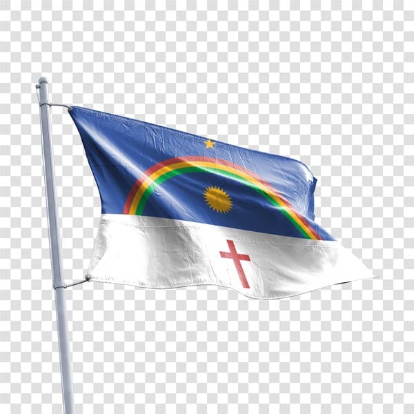 ELEMENTO 3D BANDEIRA DE PERNAMBUCO PNG