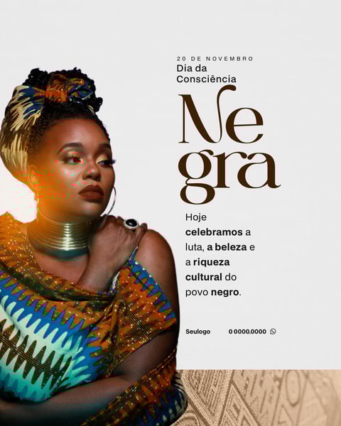 DIA DA CONSCIÊNCIA NEGRA SOCIAL MEDIA FLYER 2
