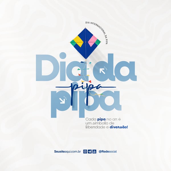 DIA INTERNACIONAL DA PIPA 14 DE JANEIRO DIA DA PIPA SOCIAL MEDIA PSD EDITÁVEL