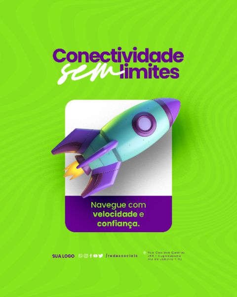 SOCIAL MEDIA - PROVEDOR DE INTERNET - NAVEGUE COM VELOCIDADE E CONFIANÇA