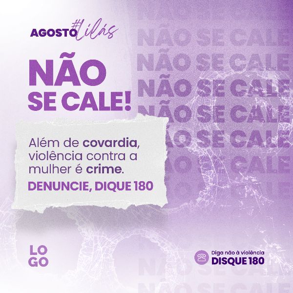 NINGUÉM PODE TE CALAR #AGOSTOLILAS V3