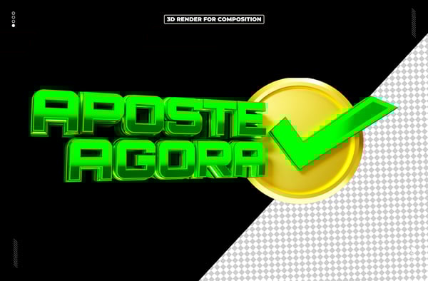 ELEMENTO 3D APOSTE AGORA PNG