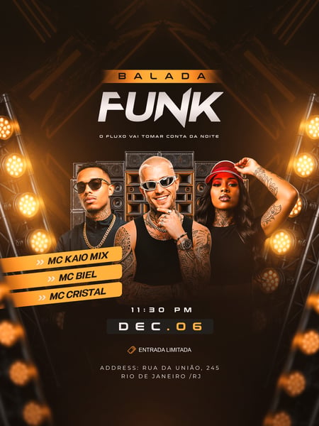 BALADA FUNK FLYER PSD TEMPLATE