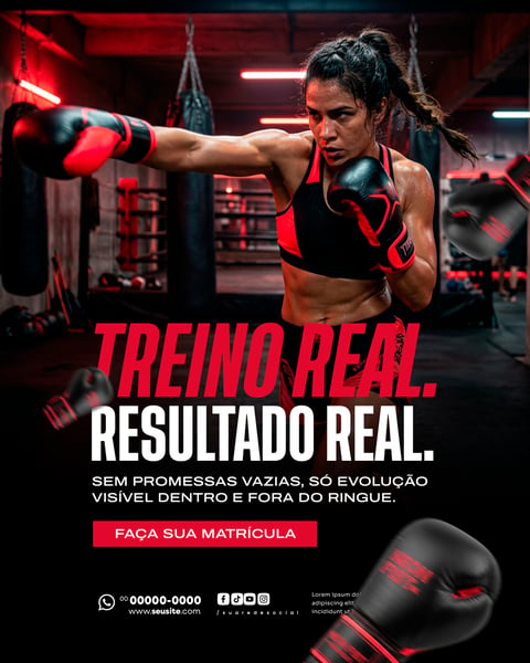 ACADEMIA DE LUTAS SOCIAL MEDIA PSD EDITÁVEL 8