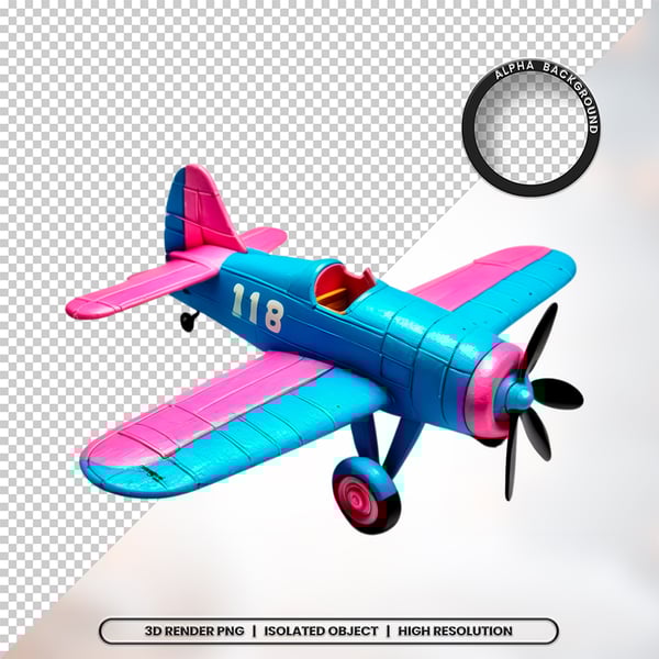 3D RENDER BRINQUEDO INFANTIL ELEMENTO ÍCONE PSD PNG 4